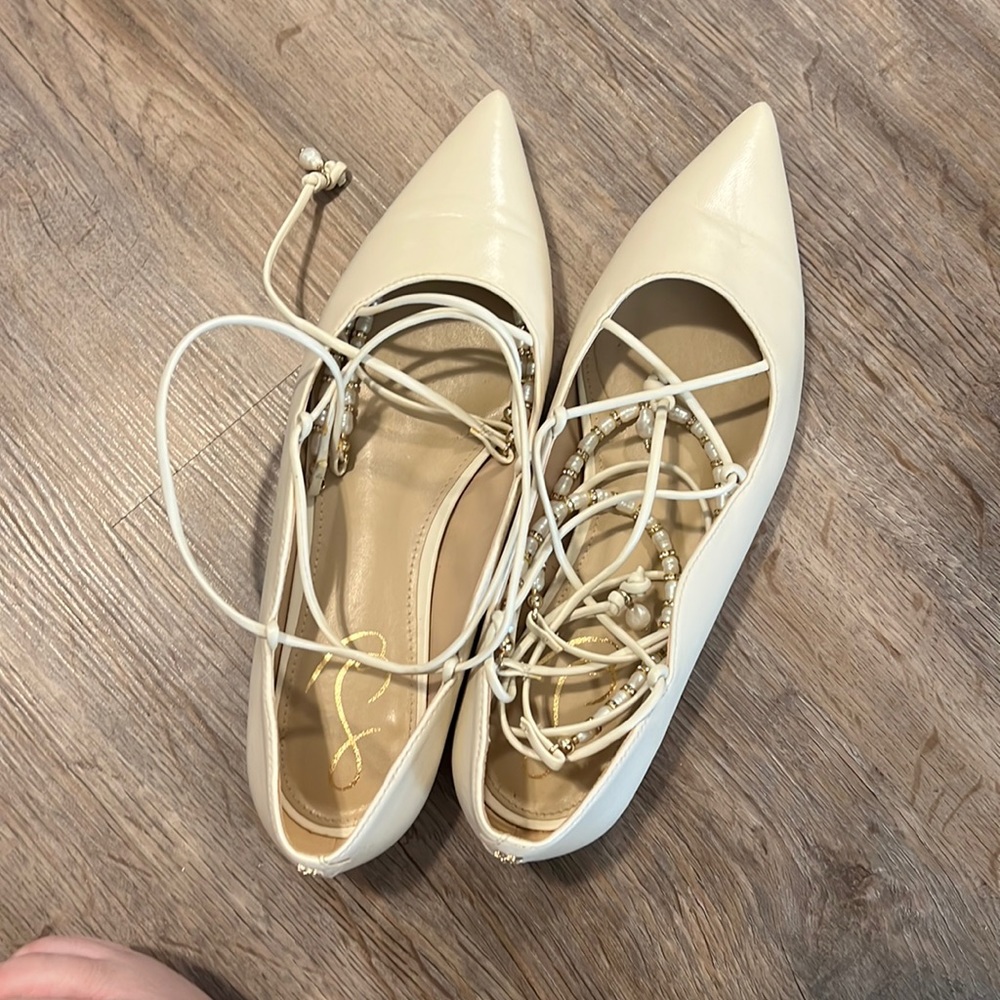 Sam Edelman lace up flats.